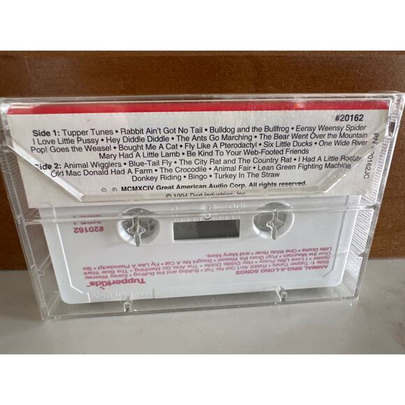 NEW Tupperware Animals Cassette Tape Tupperkids Sealed 1994 Rare - Picture 2 of 3